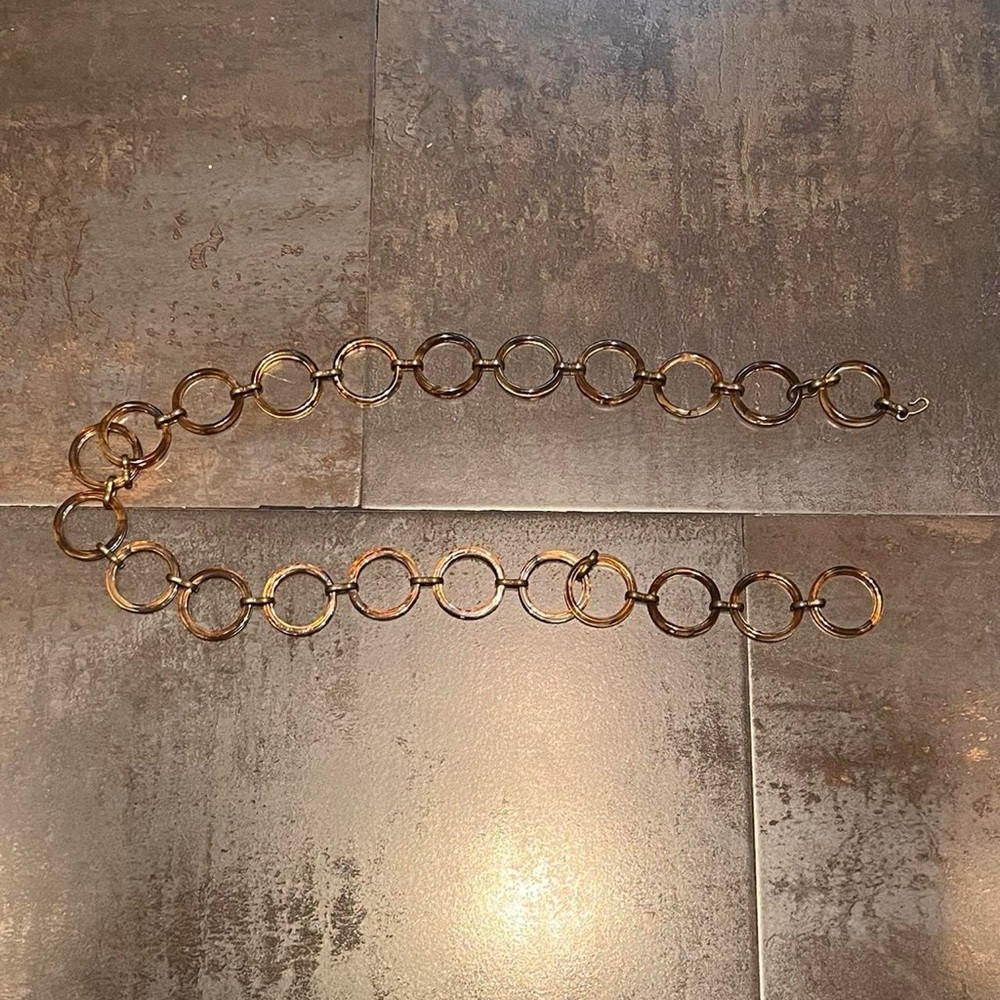 Tortoise shell vintage belt